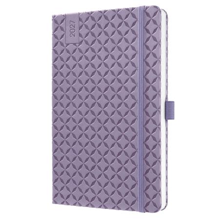 Naptár, A5, heti, 2027, kemény borító, SIGEL "Jolie", Lavender Purple - Image 2