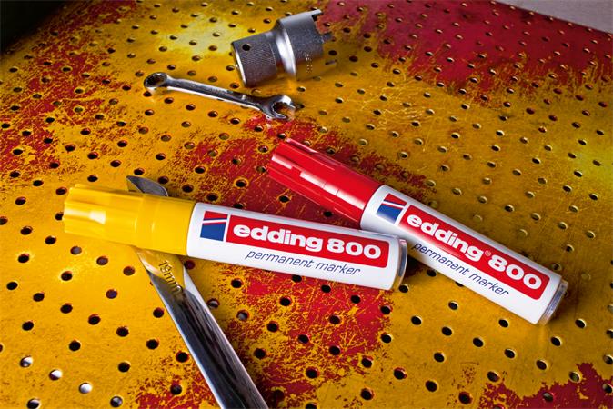Alkoholos marker, 4-12 mm, vágott, EDDING "800", fekete - Image 9