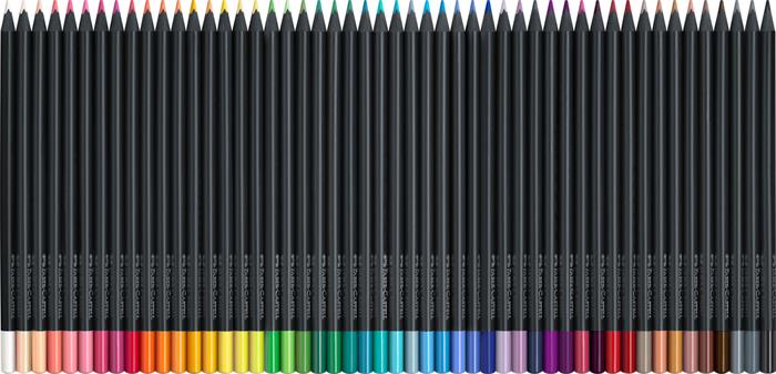 Színes ceruza készlet, háromszögletű, FABER-CASTELL "Black Edition", 50 különböző szín - Image 3