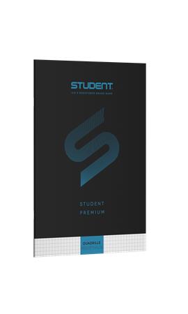 Füzet, tűzött, A4, kockás, 32 lap, ICO "Student Premium", "87-32", fekete - Image 8