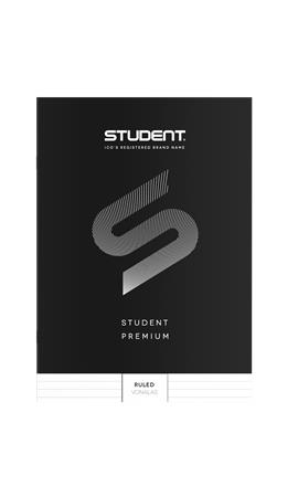 Füzet, tűzött, A4, vonalas, 32 lap, ICO "Student Premium", "81-32", fekete - Image 3