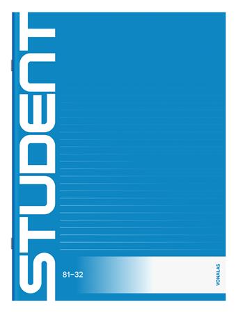Füzet, tűzött, A4, vonalas, 32 lap, ICO "Student", "81-32" - Image 6