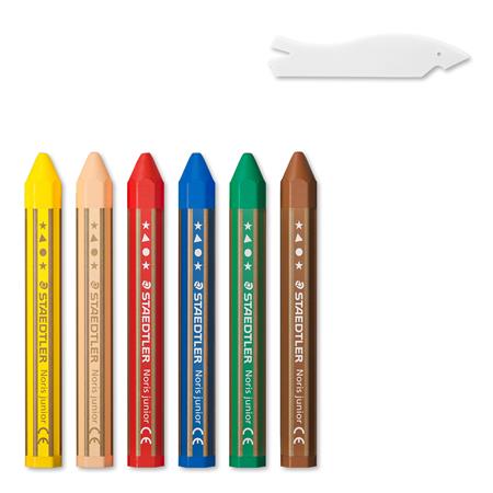 Zsírkréta, hatszögletű, jumbo, STAEDTLER „Noris® junior 224”, Peppa malac, 6 szín - Image 3