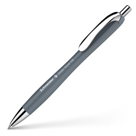 Golyóstoll, 0,7 mm, nyomógombos, SCHNEIDER "Slider Rave XB", szürke - Image 5