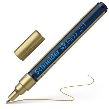 Lakkmarker, 1-2 mm, SCHNEIDER "Maxx 271", arany - Image 4