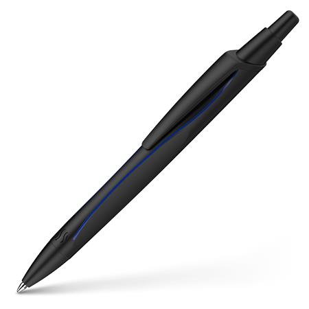 Golyóstoll, 0,5 mm, nyomógombos, fekete színű tolltest, SCHNEIDER "Reco", kék - Image 5