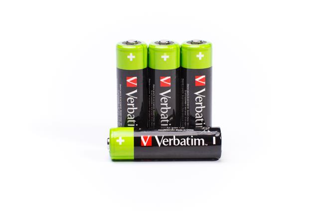 Tölthető elem, AA ceruza, 4x2500 mAh, VERBATIM - Image 3