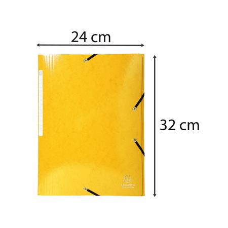 Gumis, mappa, karton, A4, EXACOMPTA "Iderama", sárga - Image 5