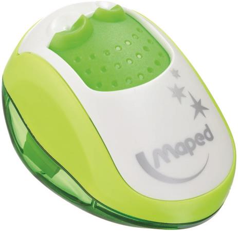 Hegyező, kétlyukú, tartályos, MAPED "Clean", vegyes színek - Image 3