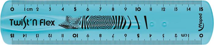 Vonalzó, műanyag, törhetetlen, 15 cm, MAPED "Twist`n Flex" - Image 6