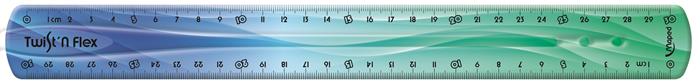 Vonalzó, műanyag, 30 cm, MAPED "Twist`n Flex Decor" - Image 4
