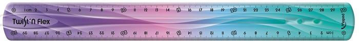 Vonalzó, műanyag, 30 cm, MAPED "Twist`n Flex Decor" - Image 6