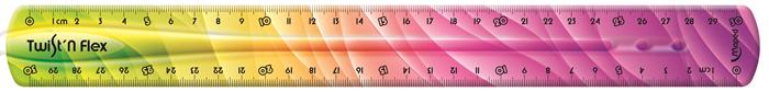 Vonalzó, műanyag, 30 cm, MAPED "Twist`n Flex Decor" - Image 7