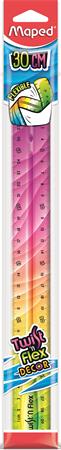 Vonalzó, műanyag, 30 cm, MAPED "Twist`n Flex Decor" - Image 8