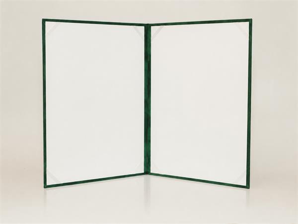 Oklevéltartó, A4, exkluzív, plüss, 2 db A4 oklevélhez, zöld - Image 2