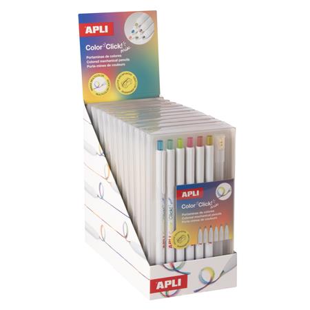 Színes töltőceruza készlet, többszínű írásvonal, APLI "Color Click Mix" - Image 6