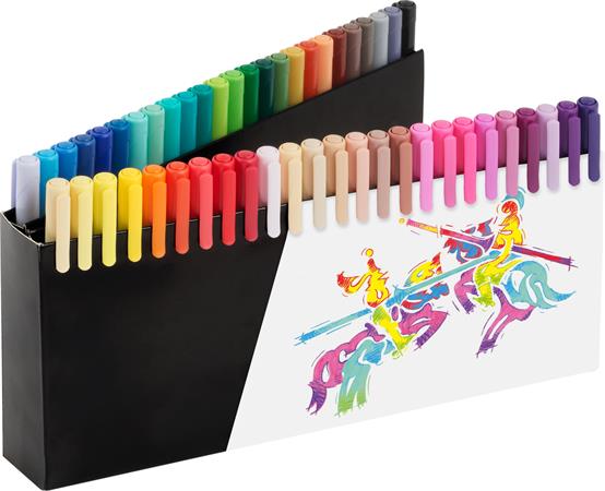 Ecsetirón készlet, tartóval, FABER-CASTELL "Black Edition", 50 különböző szín - Image 2